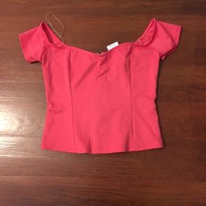 Crop top with zipper back